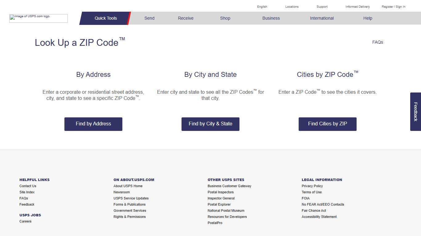 ZIP Code™ Lookup USPS